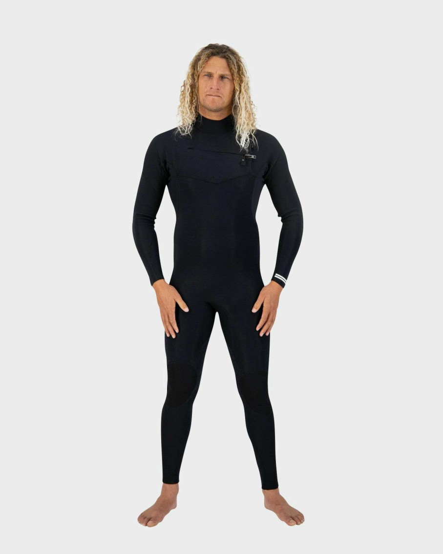 Surf * | Premium Mens 3/2 Chest Zip Steamer Coastlines Classical