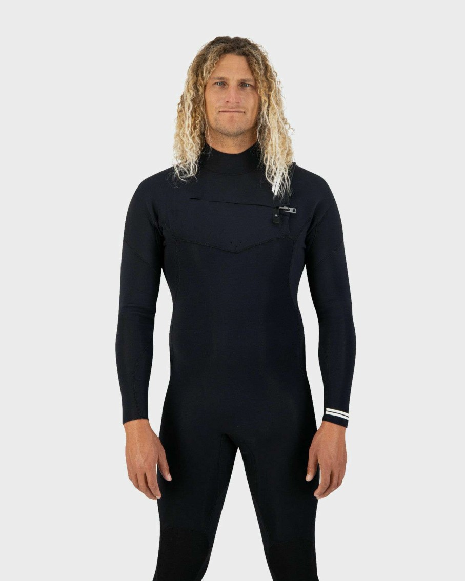 Surf * | Premium Mens 3/2 Chest Zip Steamer Coastlines Classical