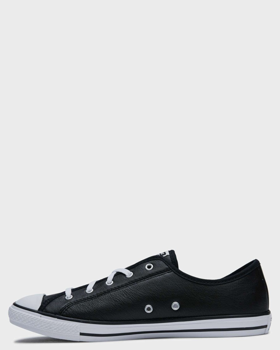 Womens * | Womens Dainty Leather Low Shoe Converse Online Sales