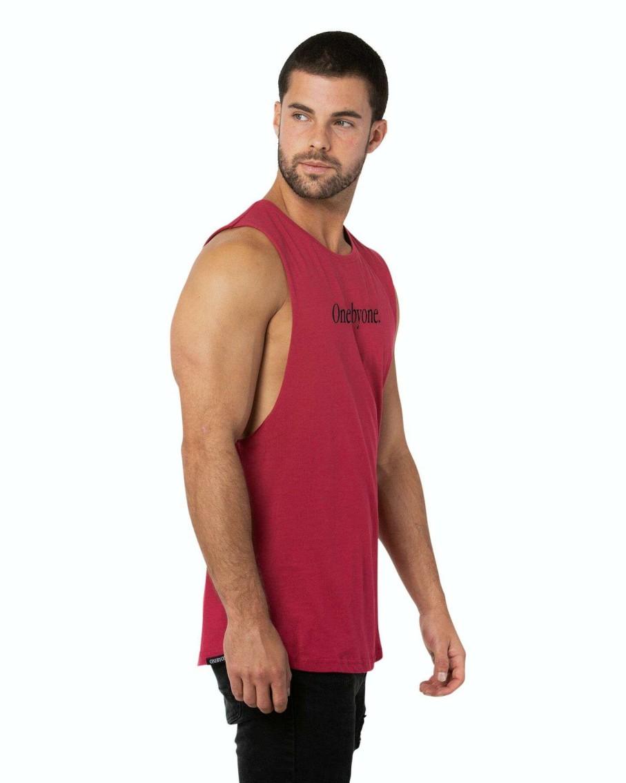 Mens * | Getaway Red Tank Oneby1 Cheap