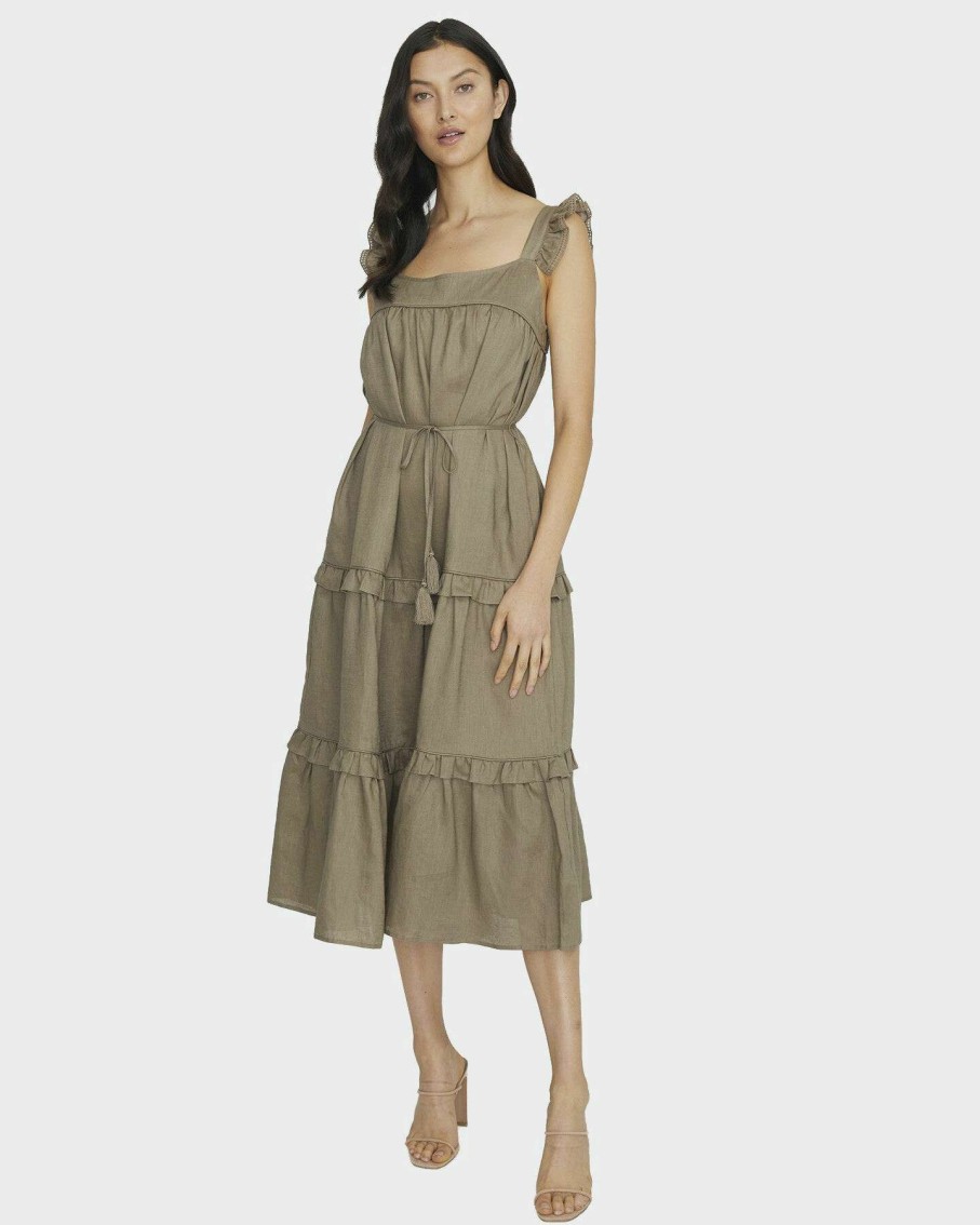 Womens * | Madeline Linen Swing Dress We Are Kindred Cheap Online