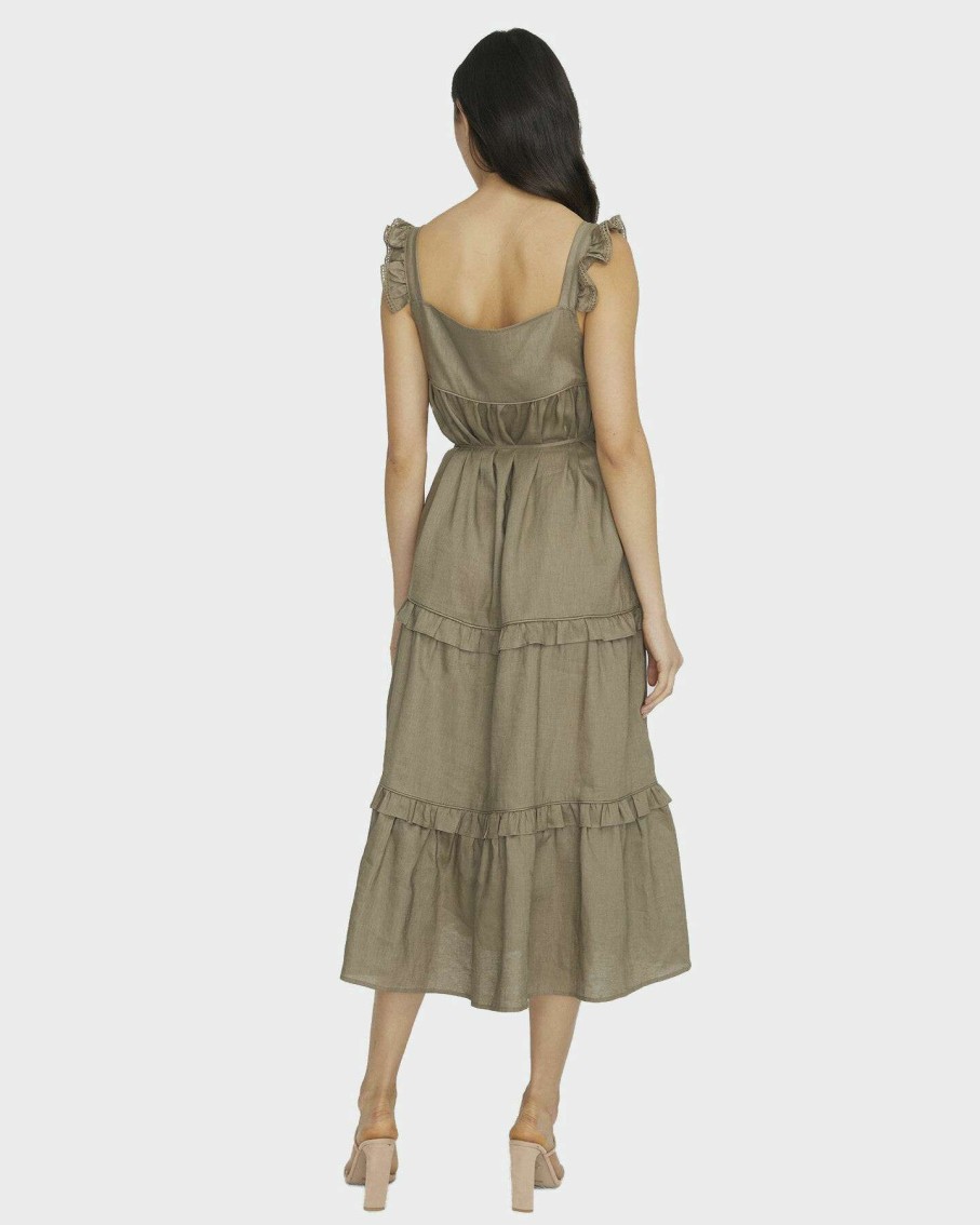 Womens * | Madeline Linen Swing Dress We Are Kindred Cheap Online