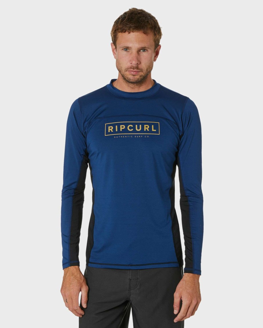 Surf * | Drive Relaxed Ls Uvt Rash Vest Rip Curl Tendy Style