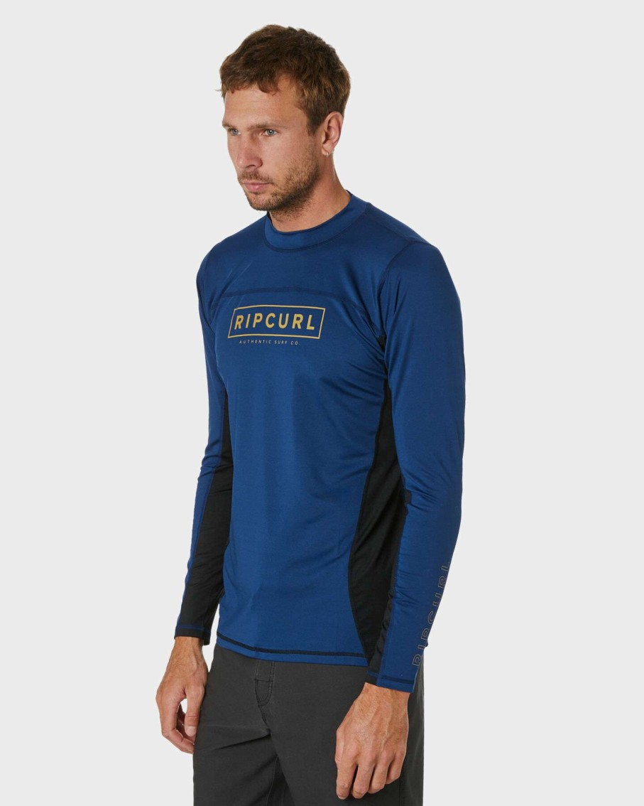 Surf * | Drive Relaxed Ls Uvt Rash Vest Rip Curl Tendy Style