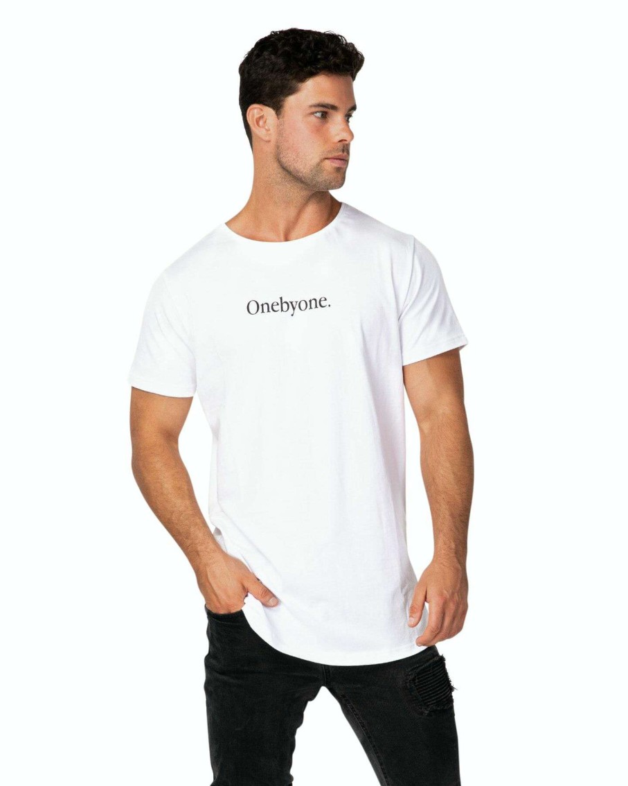 Mens * | Getaway White Tee Oneby1 Less Expensive