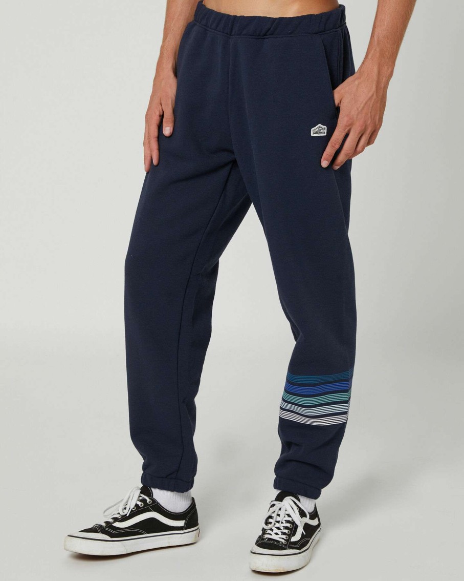 Mens * | Mens Line Logo Ridge Stripe Uprisal Sweatpants Patagonia Quick Delivery