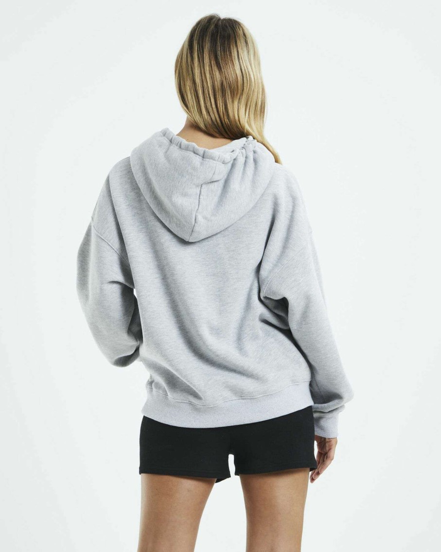 Womens * | Pocket Front Oversized Hoodie Subtitled Cheap