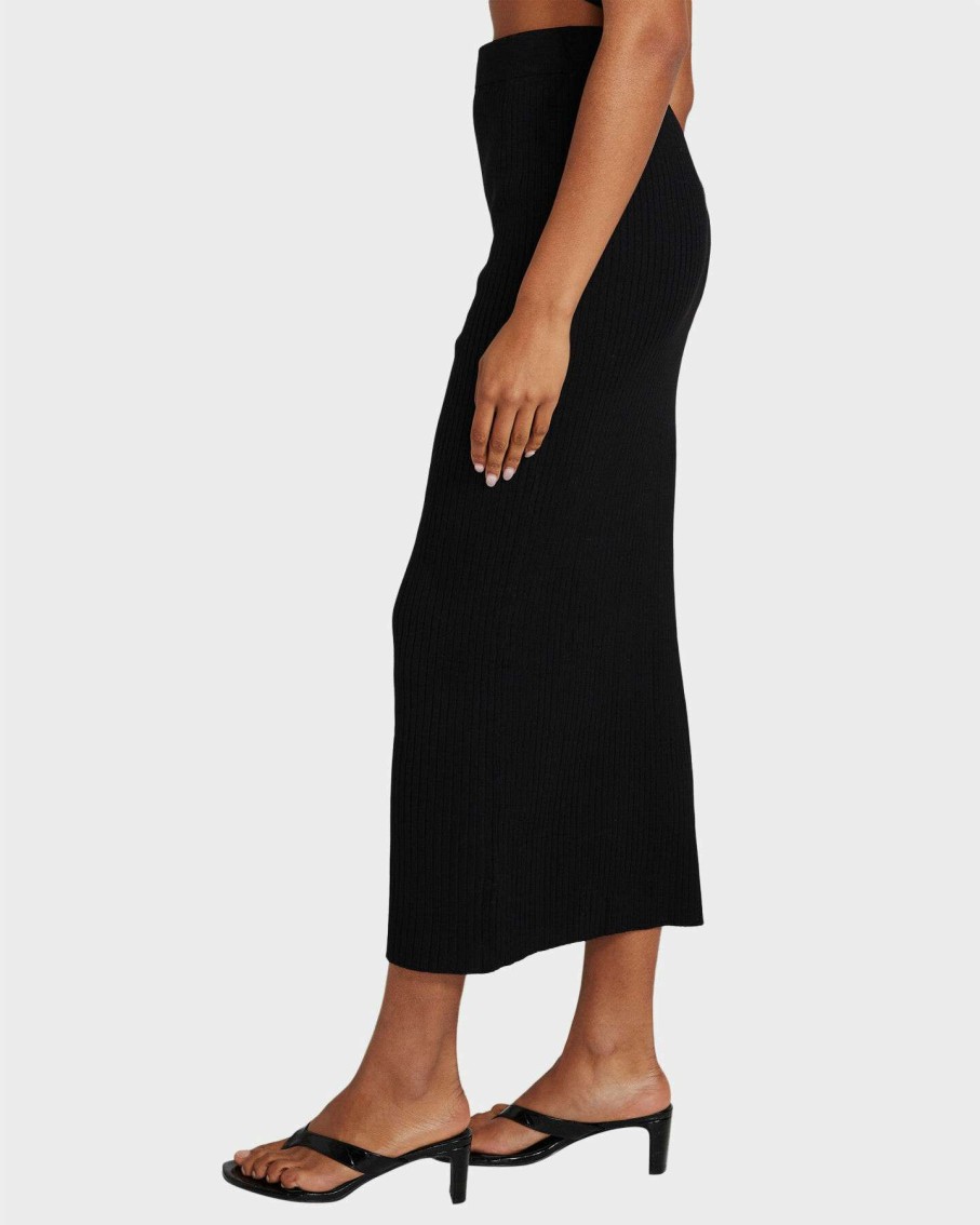 Womens * | Charlotte Knit Midi Skirt Subtitled Quick Delivery