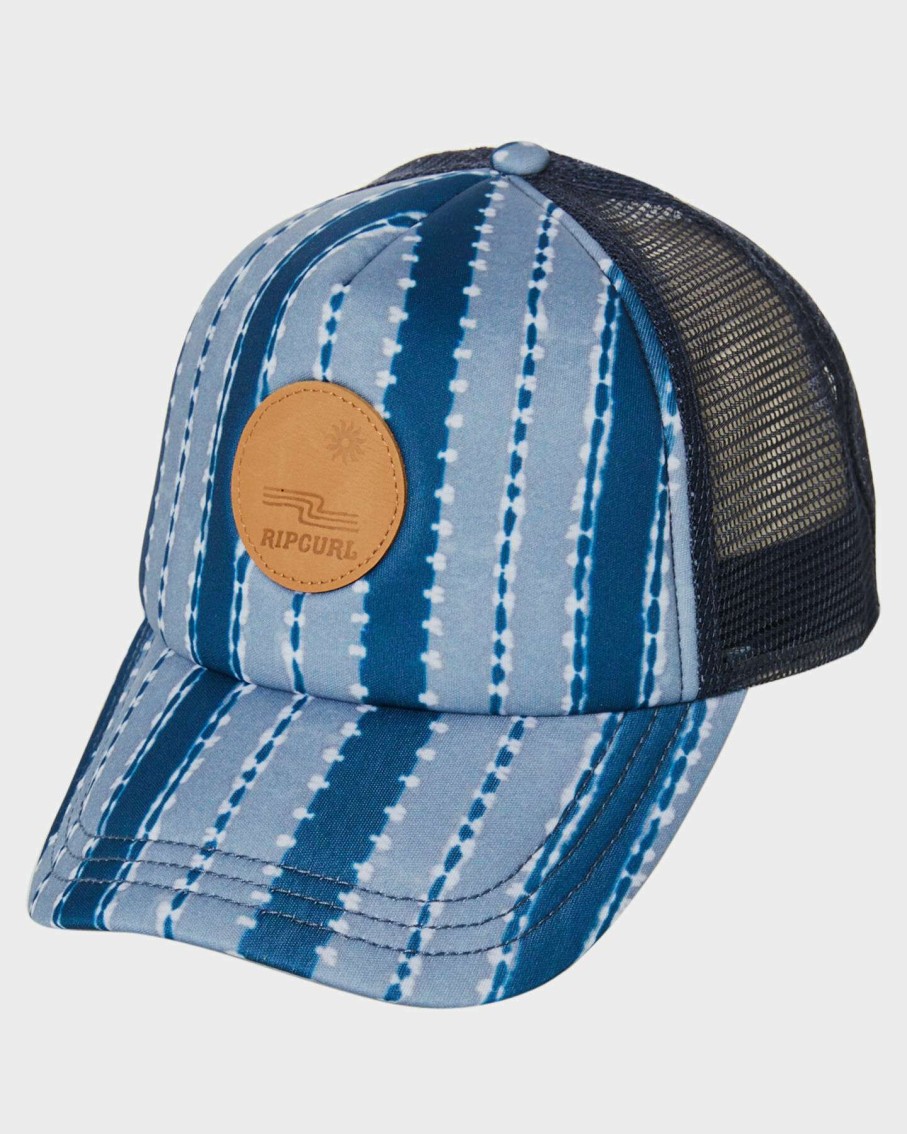 Womens * | Nomad Stripe Trucker Hat Rip Curl Best-Selling