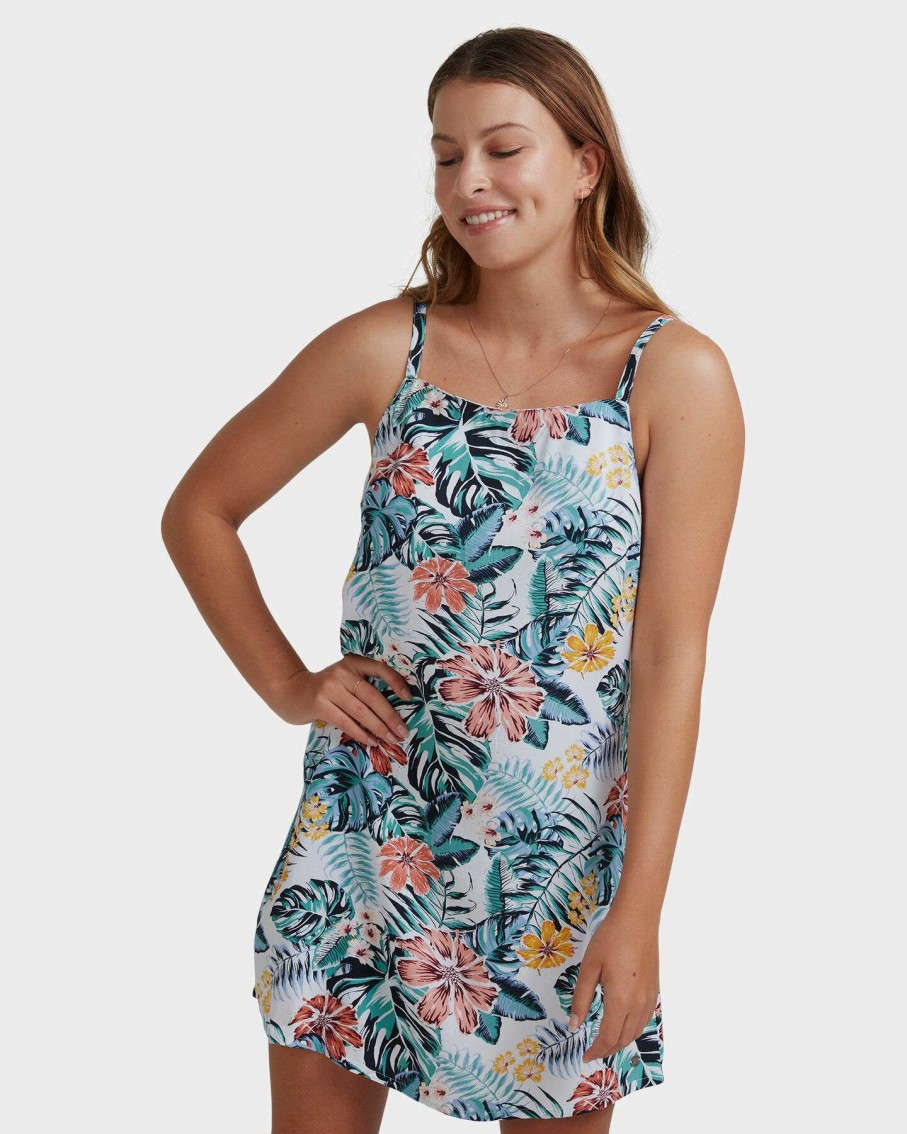 Womens * | Womens Sunlight Whisper Mini Cami Dress Roxy Bargain Sale