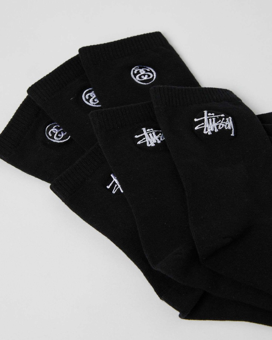 Womens * | Womens Graffiti Crew Sock 3Pk Stussy Online Sales