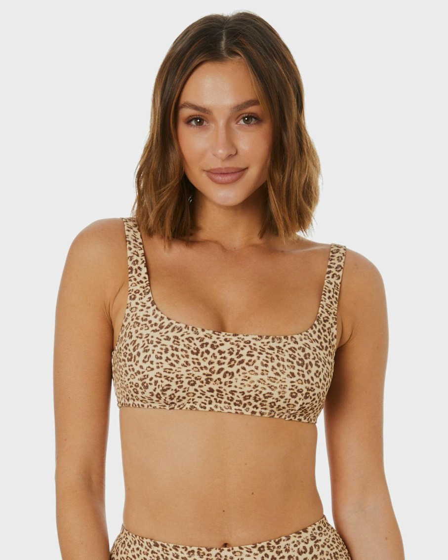 Womens * | Mild Animal Square Neck Crop Bikini Top Thrills Classical