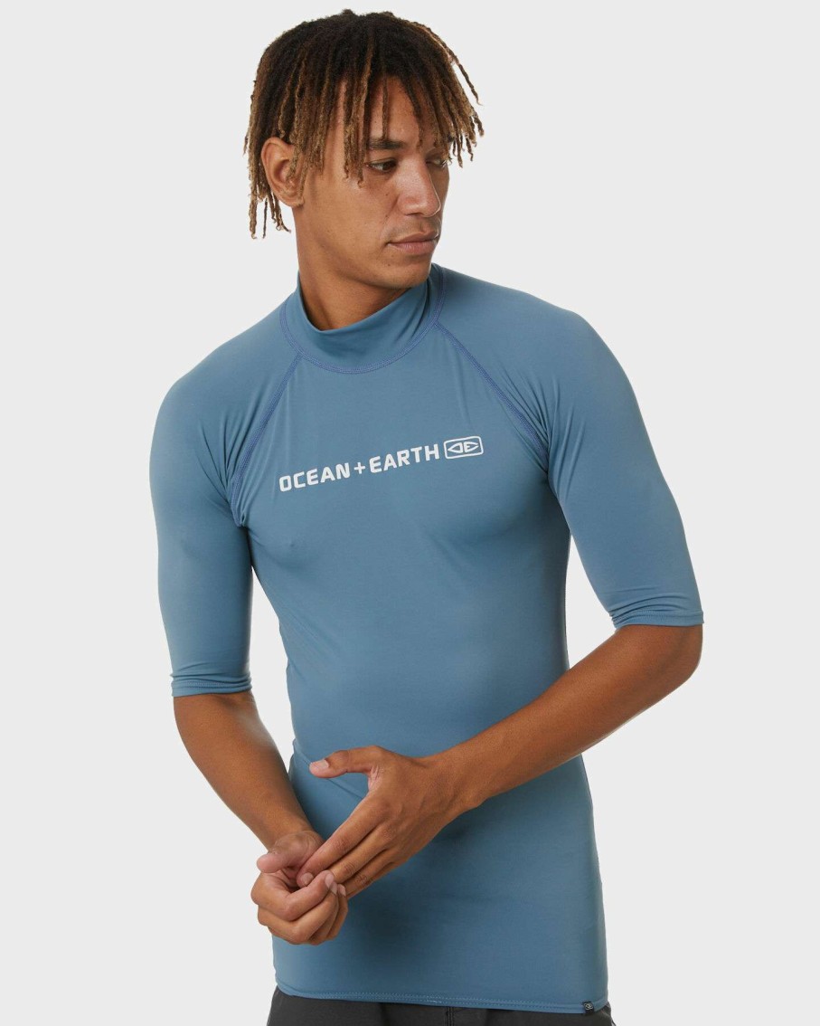 Surf * | Script Ss Rash Shirt Ocean And Earth 100% Guarantee