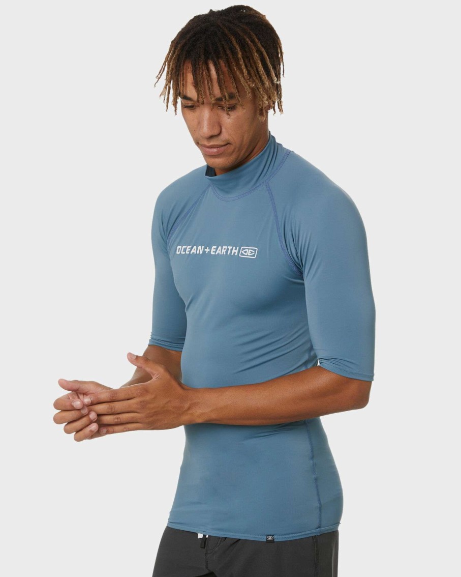 Surf * | Script Ss Rash Shirt Ocean And Earth 100% Guarantee