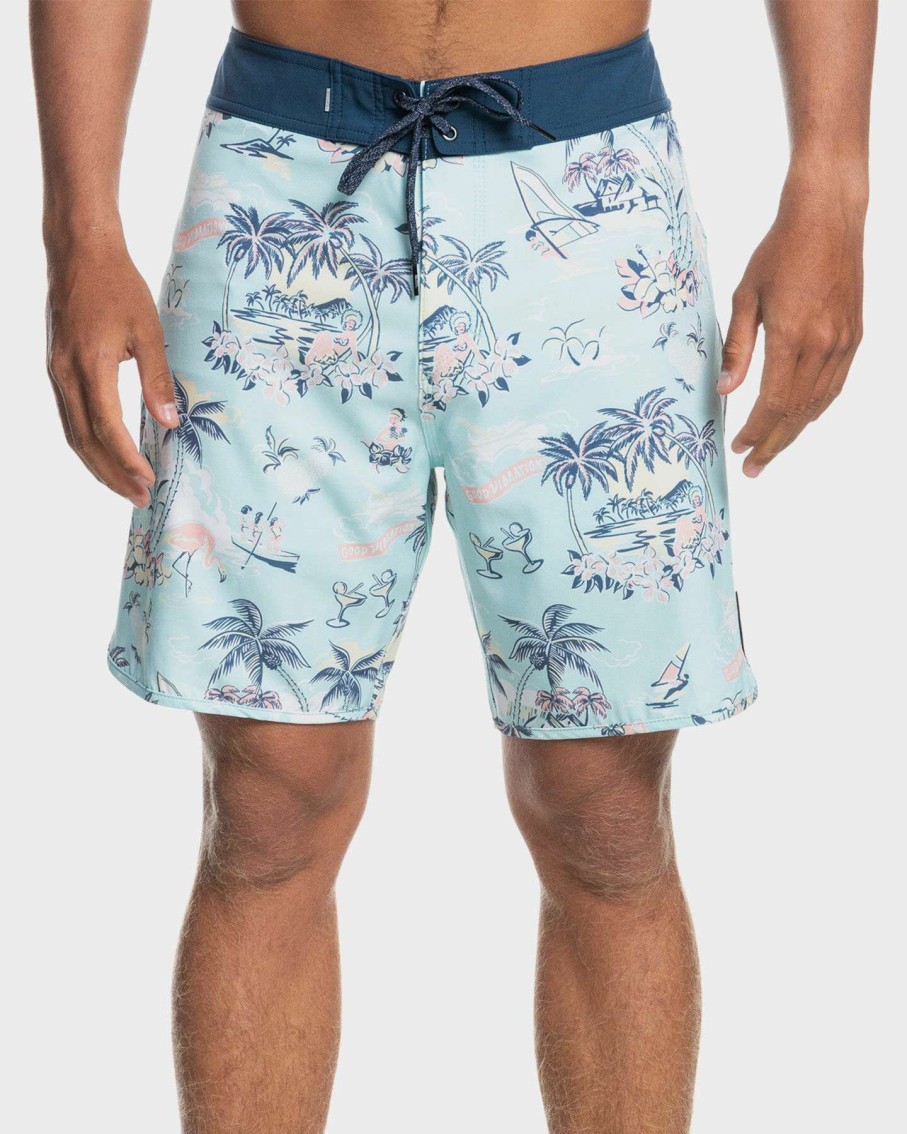 Mens * | Mens Surfsilk Mystic Sessions 18 Boardshorts Quiksilver Cheap Online