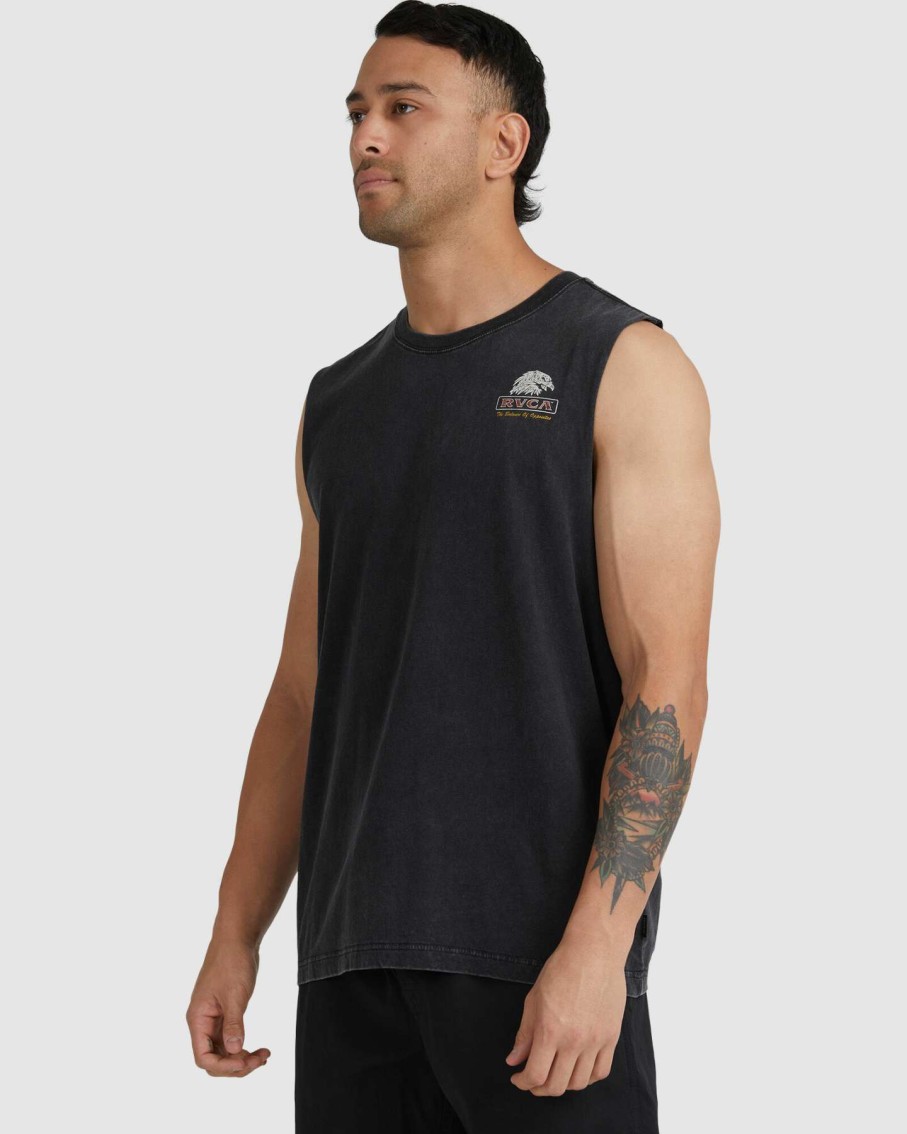 Mens * | Flight Muscle Rvca Discount Sale