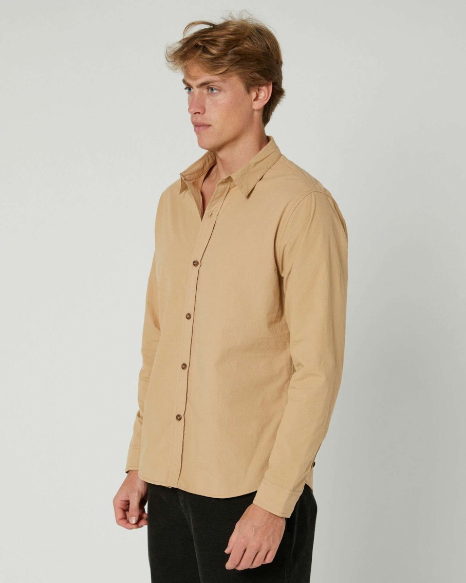 Mens * | Work Horse Mens Ls Shirt Rusty 100% Guarantee